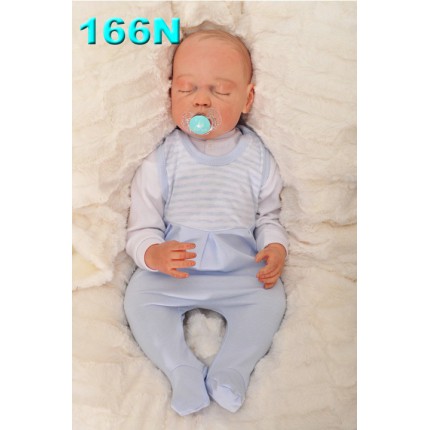 ŚPIOCHY ŚPIOSZKI bawełniane, w niebiesko-białe paski wzór 166N