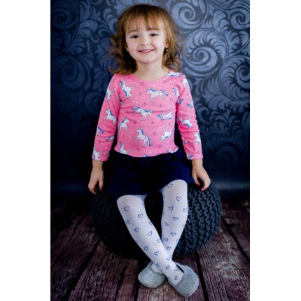 ROZKLOSZOWANA SUKIENKA Z FALBANKAMI jednorożceG