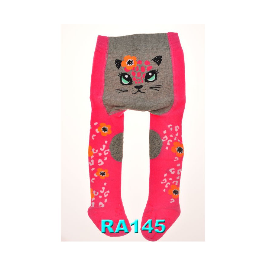 RAJSTOPY do RACZKOWANIA amarantowe z kotem POTRÓJNY ABS! wzór 145