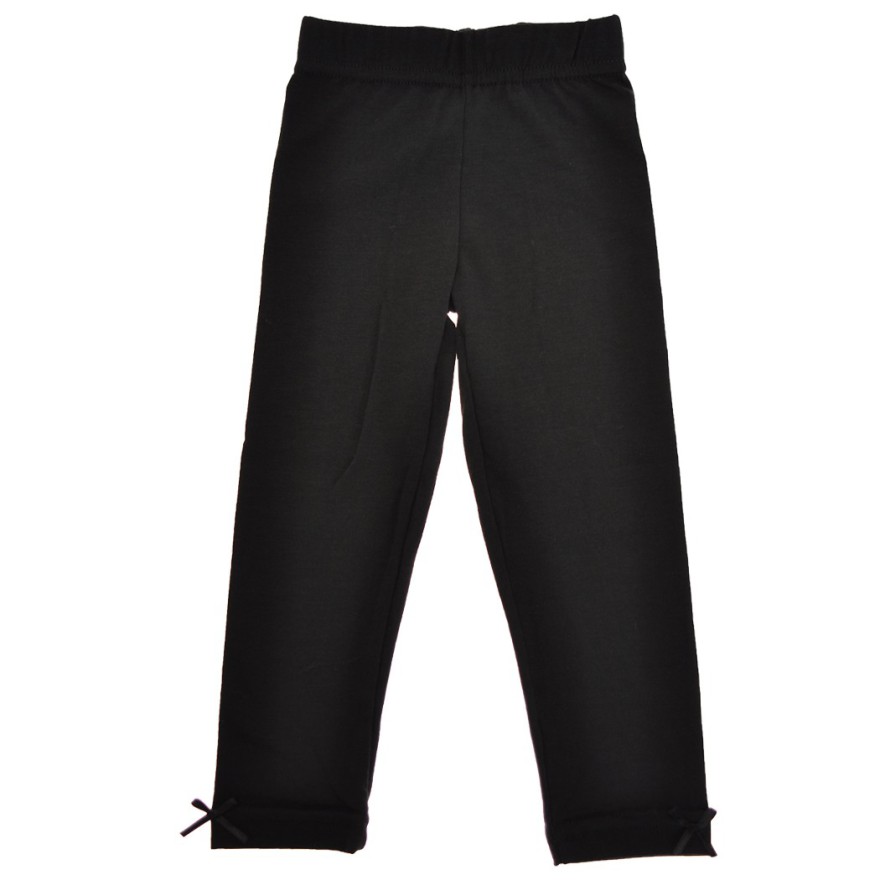 Czarne LEGGINSY z kokardkami GETRY