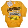 Musztardowe BODY chłopięce 