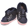 Trampki ocieplane buty na futerku NIECHODKI 0-12M BUCIKI jeans