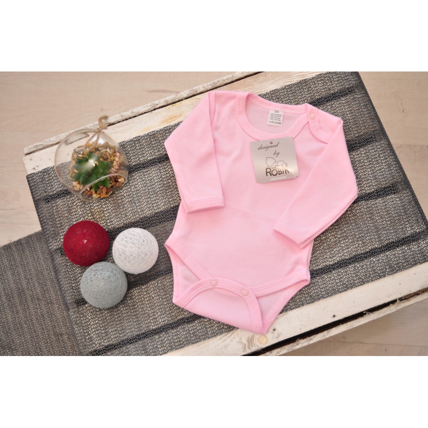 BODY 3 pastele róż, mięta, fiolet długi rękaw