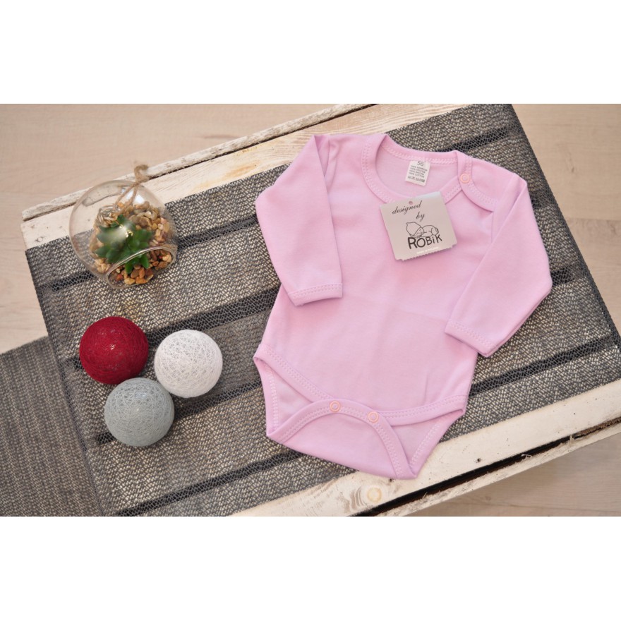 BODY 3 pastele róż, mięta, fiolet długi rękaw