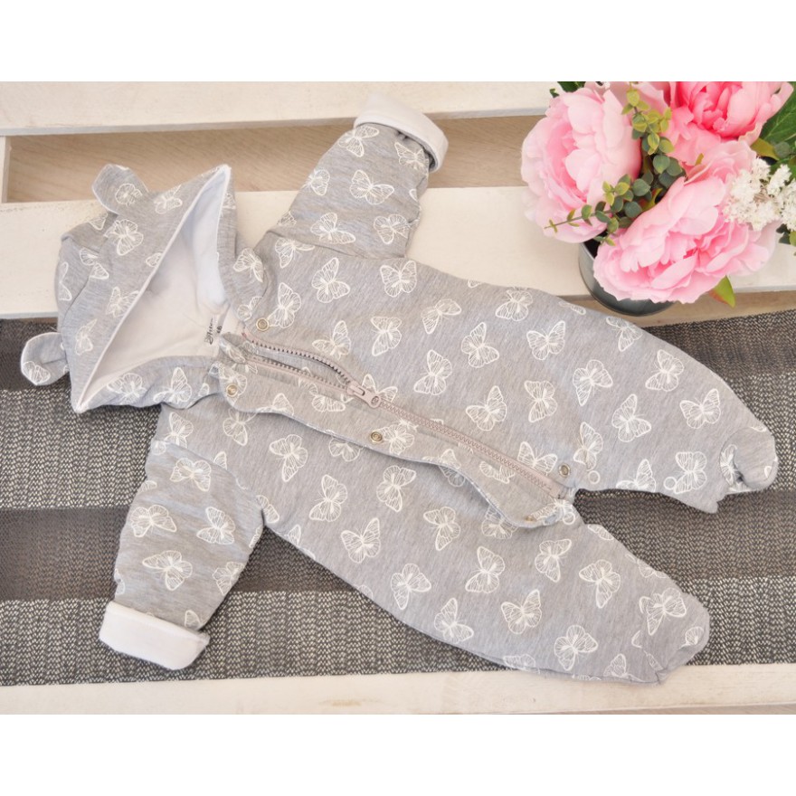 OCIEPLANY KOMBINEZON w motyle wiosna jesień