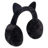 Czarne NAUSZNIKI kocie uszy rozmiar uniwersalny