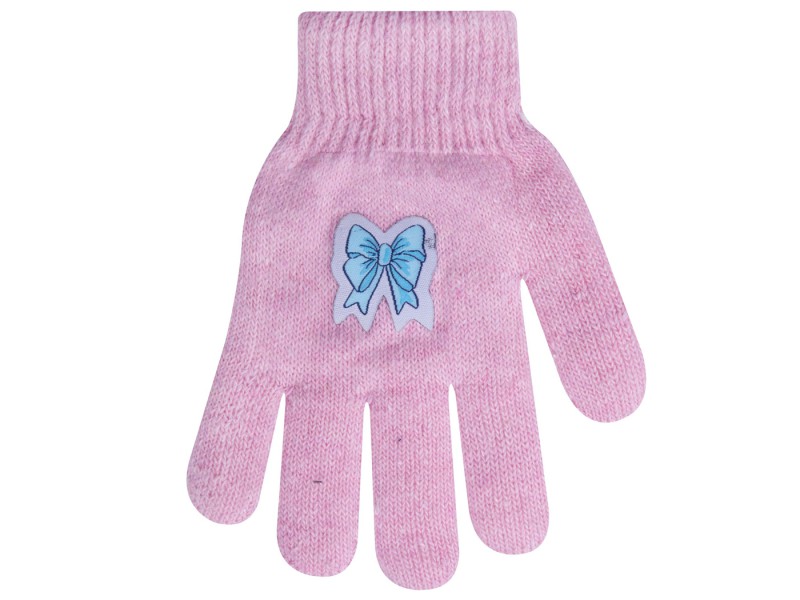 Zimowe rękawiczki dziewczęce 5P KokardaR