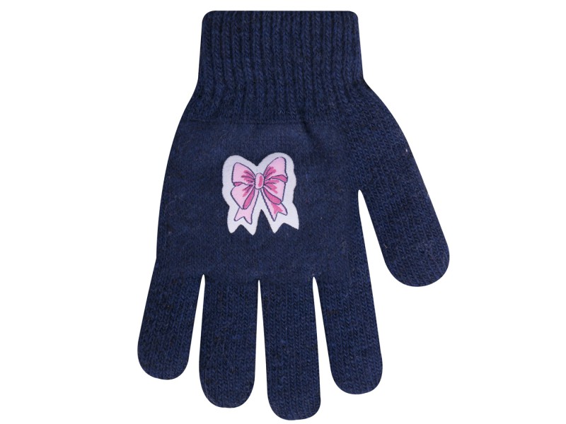 Zimowe rękawiczki dziewczęce 5P KokardaG