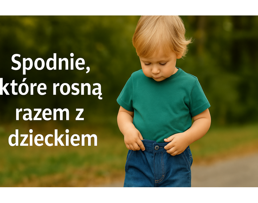 Spodnie z regulacją w pasie – rozwiązanie, które rośnie razem z dzieckiem